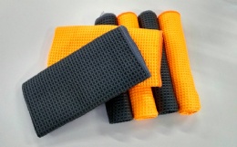 Car washing waffle weave towel