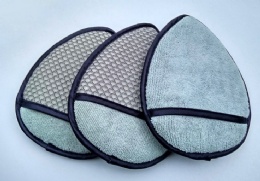 Heart-shaped applicator pads